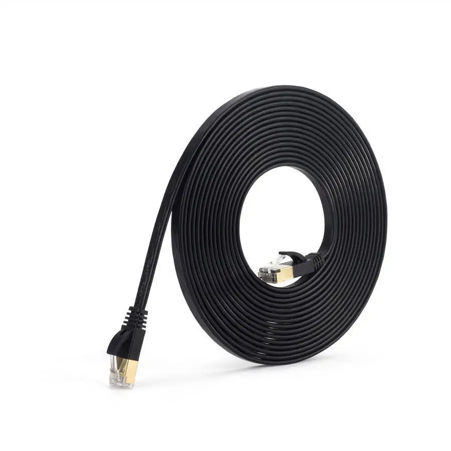 CAT 7 10Gbps ULTRA-FAST Flat Ethernet Network Internet Cable Cord
