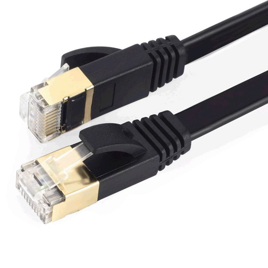 CAT 7 10Gbps ULTRA-FAST Flat Ethernet Network Internet Cable Cord