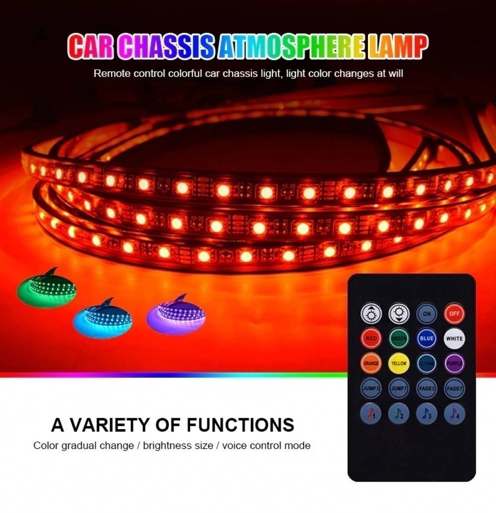 Car Chassis Flexible Strip Neon Glow Lights Auto RGB Underglow Decorative Atmosphere Lamp