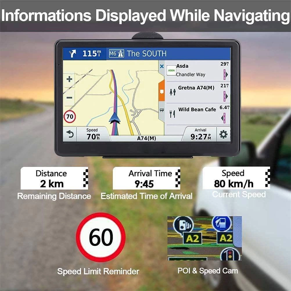 Car GPS Navigation System with Free Map Updates for RVs Truck
