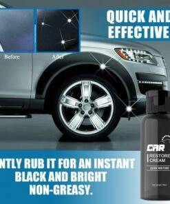 Car Interior Plastic Leather Restorer Cream + Sponge Set