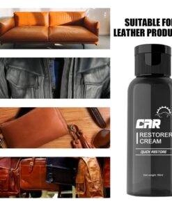 Car Interior Plastic Leather Restorer Cream + Sponge Set