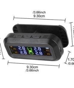 Car Solar Tyre Pressure Monitoring System Vehicle TPMS