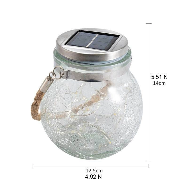 LED Crack Ball Glass Garden Lights