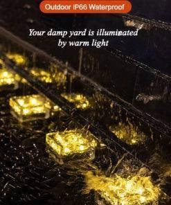 LED Ice Cube Solar Garden Light