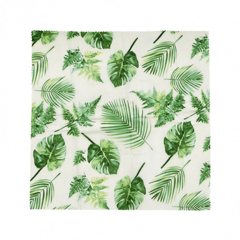 Eco-Friendly Reusable Beeswax Food Wraps-Green Leaves