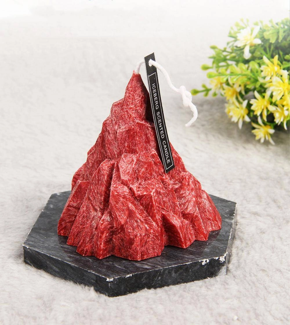 Elegant Iceberg Fragrance Scented Candle with Marble Coaster Gift