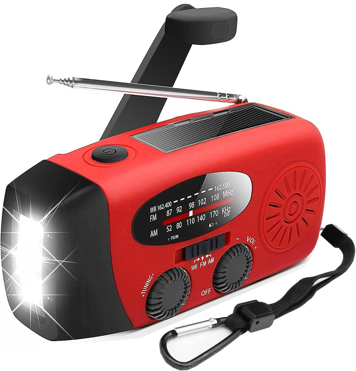 Emergency Solar Crank AM/FM/NOAA Radio
