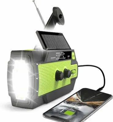Emergency Solar Hand Crank Weather Radio