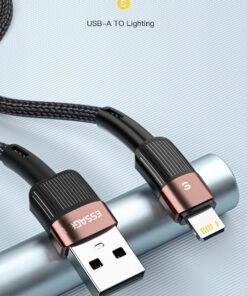 Essager 2.4A Nylon USB to lightning charging cable for iPhone