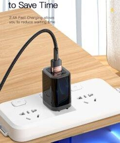 Essager 2.4A Nylon USB to lightning charging cable for iPhone