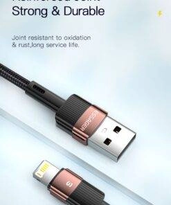 Essager 2.4A Nylon USB to lightning charging cable for iPhone