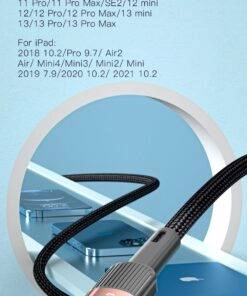 Essager 2.4A Nylon USB to lightning charging cable for iPhone
