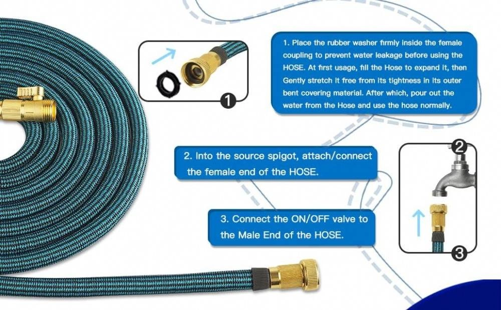 Expandable Garden Hose 22.5M – Flexible Heavy-Duty