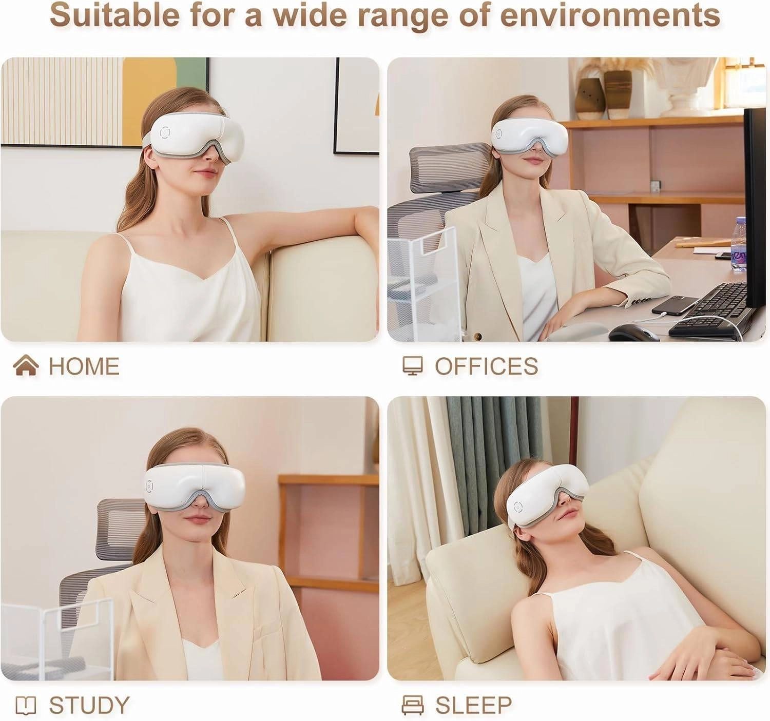 Eye Massager Heated Eye Therapy Mask with Air Compression
