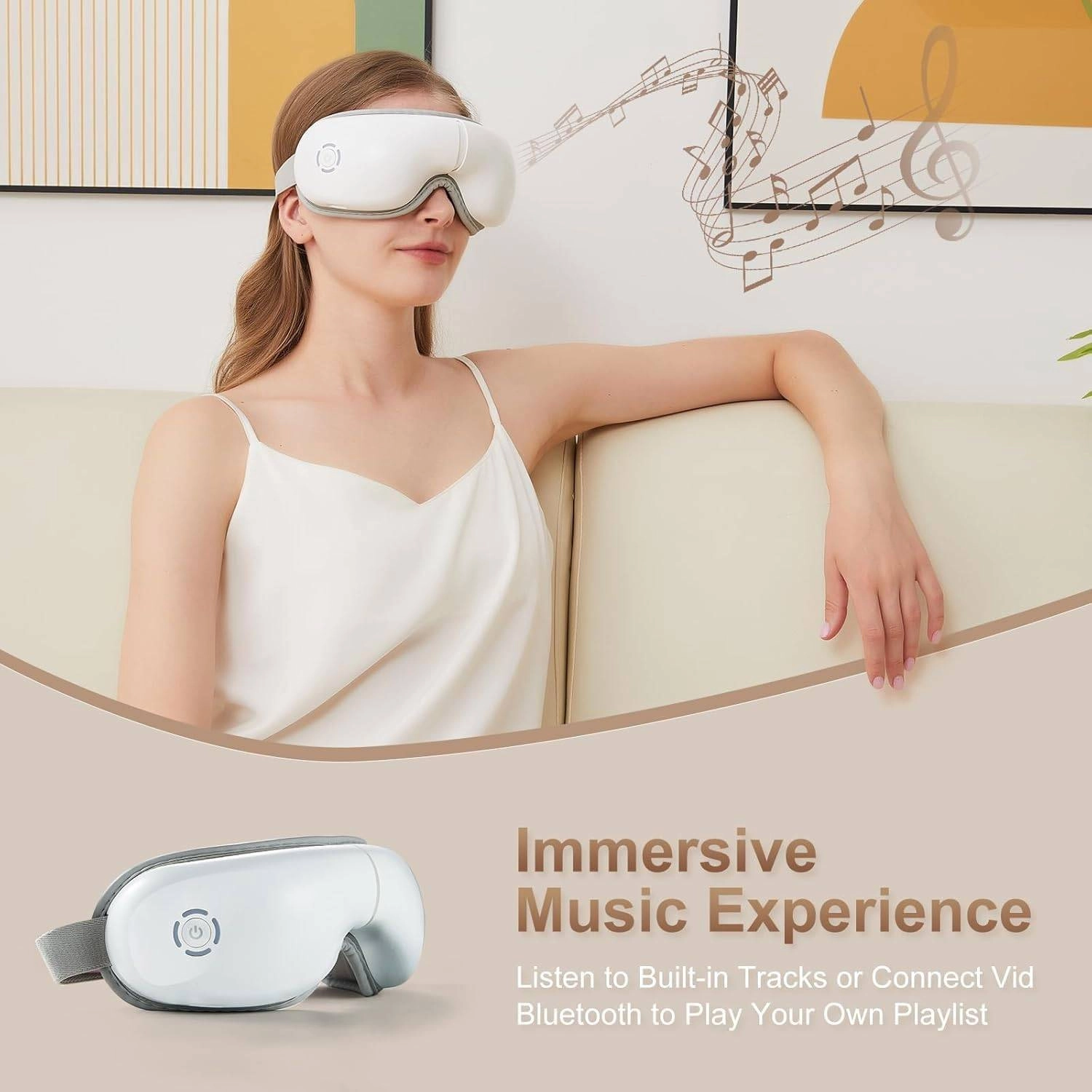 Eye Massager Heated Eye Therapy Mask with Air Compression