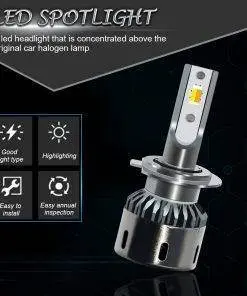 9005 HB3 LED Headlight bulbs adjustable colour 3000/4300/6000k low/high beam