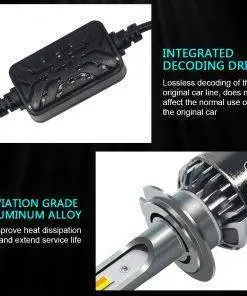 9005 HB3 LED Headlight bulbs adjustable colour 3000/4300/6000k low/high beam