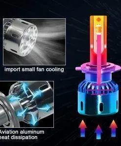 9005 HB3 LED Headlight bulbs adjustable colour 3000/4300/6000k low/high beam