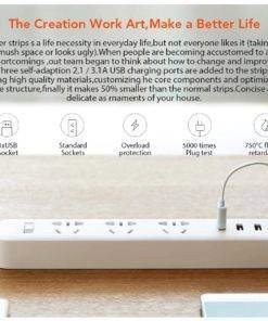 Xiaomi Power Extension Cord Household Lead with 3 USB 1.8M White