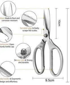 Multifunctional Kitchen Shears Stainless Steel Scissors