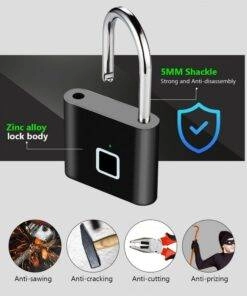Keyless GYM Outdoor Waterproof Fingerprint Padlock