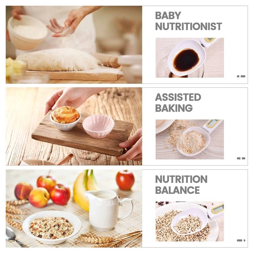 LCD Digital Kitchen Scale Electronic Measuring Spoon 500g