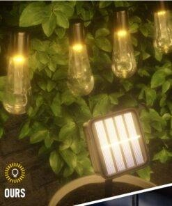 LED Solar String Lights Decoration Waterproof Garden Light Bulb
