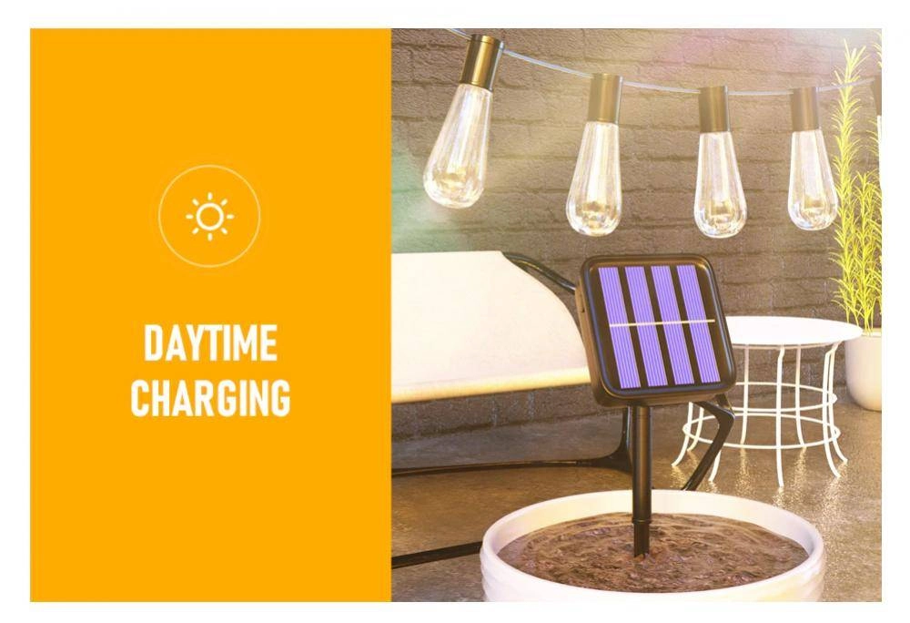 LED Solar String Lights Decoration Waterproof Garden Light Bulb