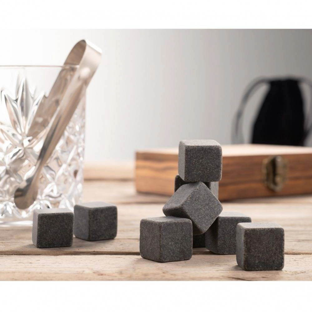 Luxury Whisky Stones Gift Set 9 Granite Ice Cube