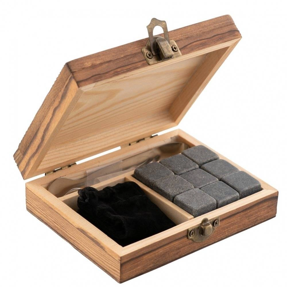 Luxury Whisky Stones Gift Set 9 Granite Ice Cube