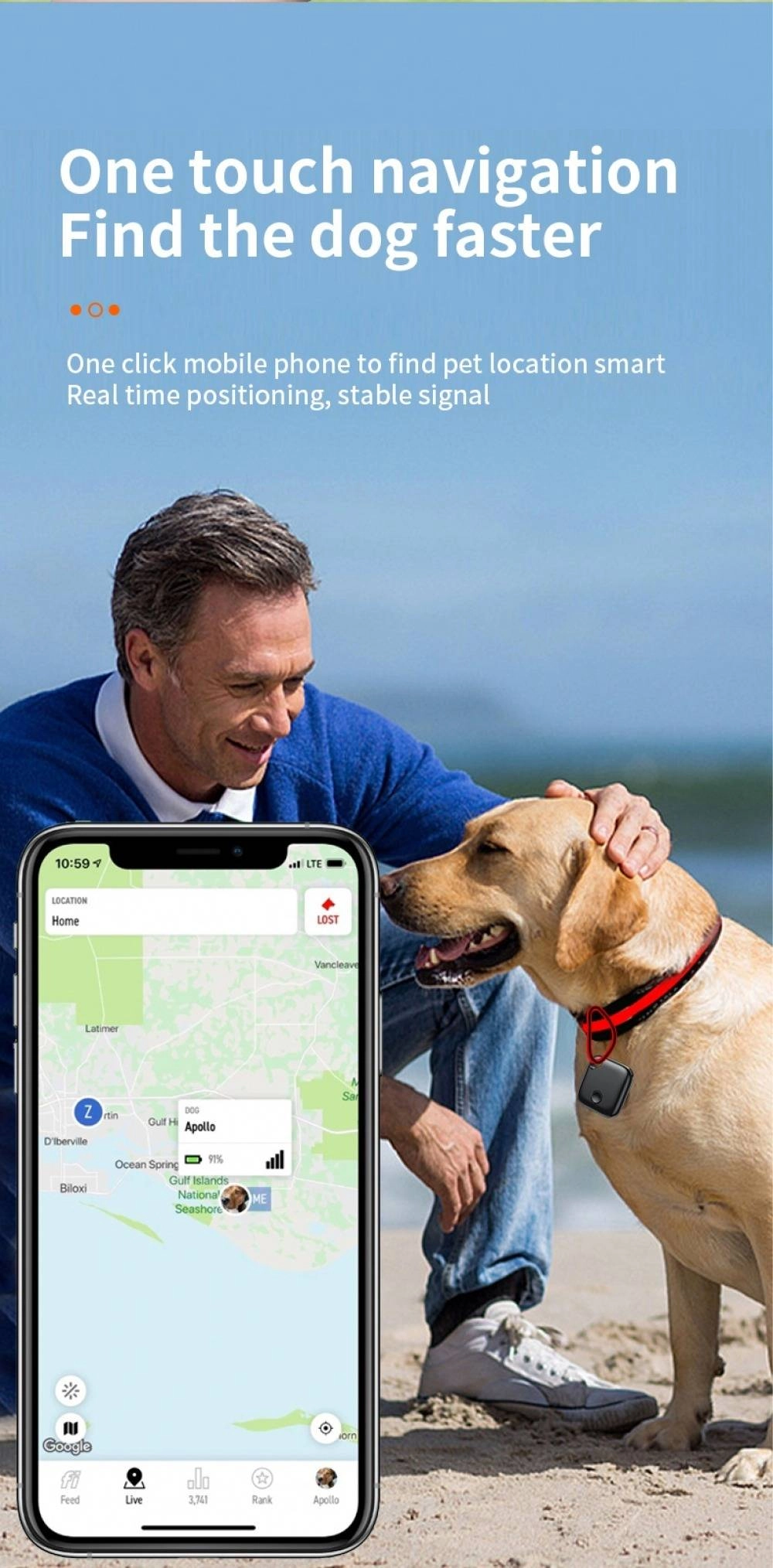MFi Certificated iTag GPS Tracker for iPhone Apple Find My