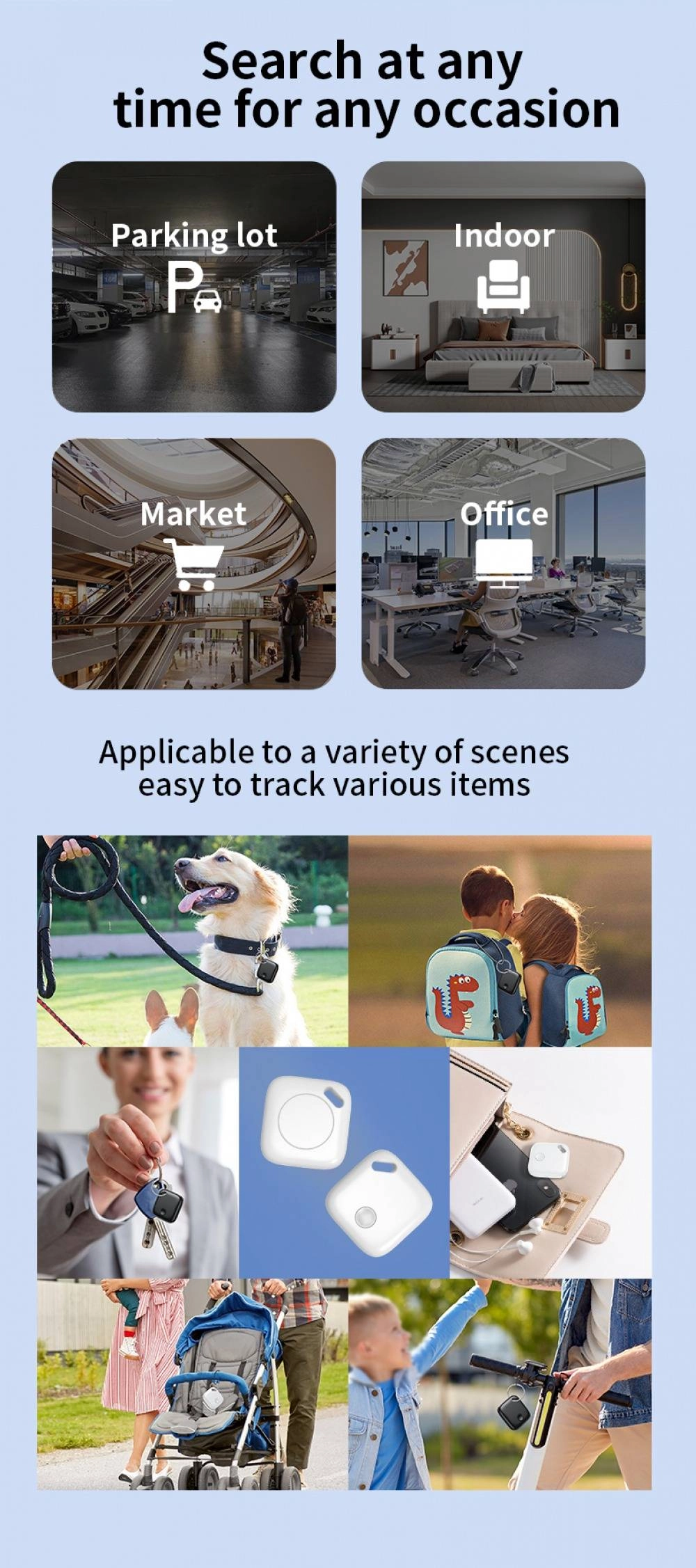 MFi Certificated iTag GPS Tracker for iPhone Apple Find My