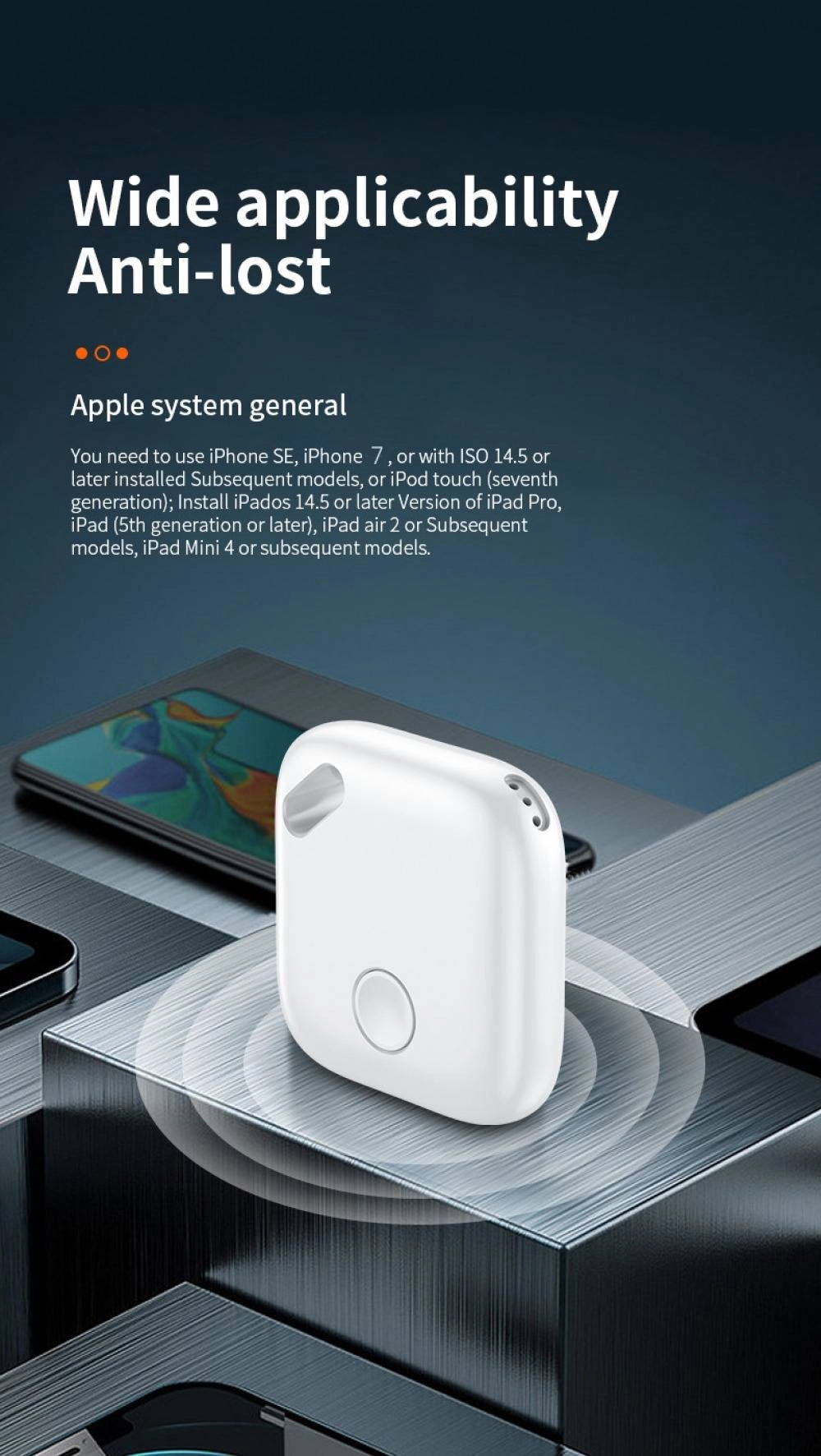 MFi Certificated iTag GPS Tracker for iPhone Apple Find My