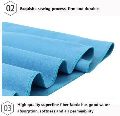 Microfiber Travel Towel Set Fast Drying Lightweight