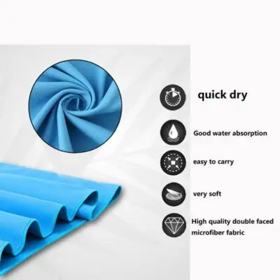 Microfiber Travel Towel Set Fast Drying Lightweight