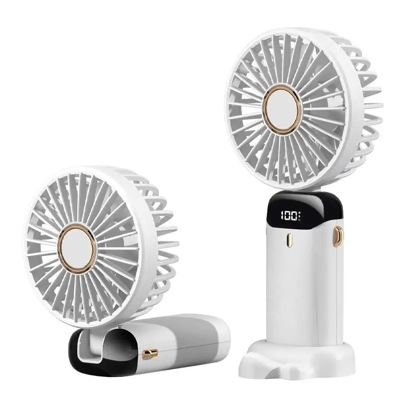 Mini Portable Cooling Fan 5-Speed Desk Fan with Base