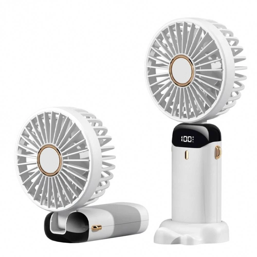 Mini Portable Cooling Fan 5-Speed Desk Fan with Base