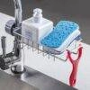 Multi-functional kitchen Sink shelf faucet shelf finishing rack stainless steel sink cloth storage rack