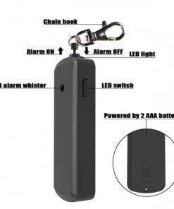 Personal Alarm Siren 130dB with LED Torch