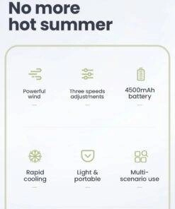 Portable Rechargeable Mini Waist Fan