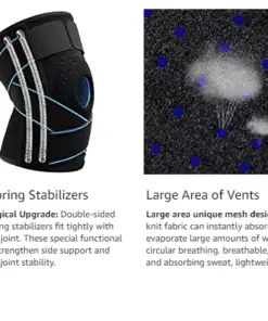 Professional Knee Brace with Patella Gel Pad & Side Stabilisers