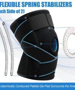 Professional Knee Brace with Patella Gel Pad & Side Stabilisers