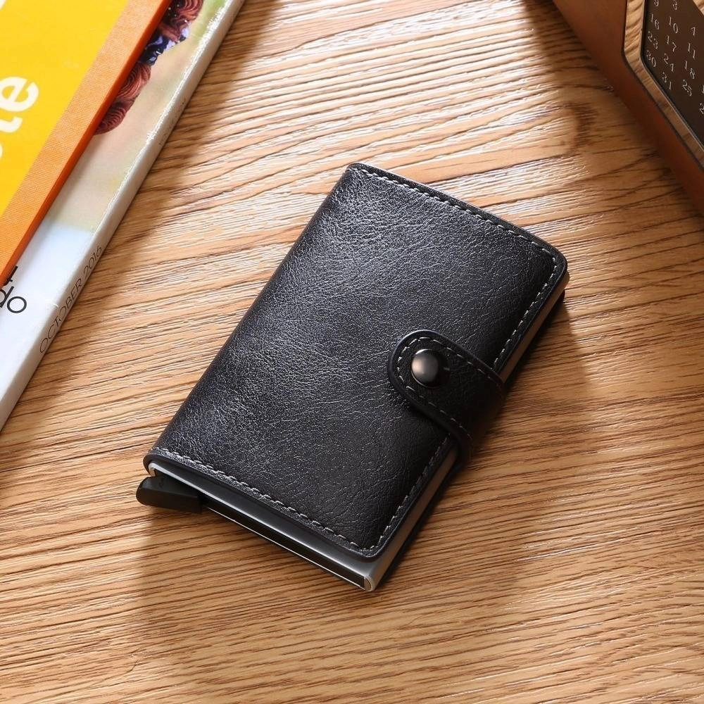 RFID Blocking PU Leather Men Woman Wallet