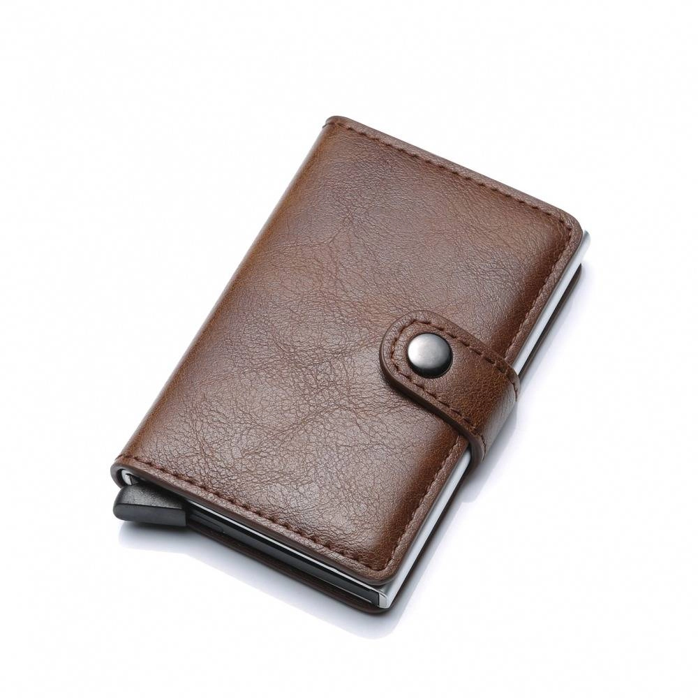 RFID Blocking PU Leather Men Woman Wallet