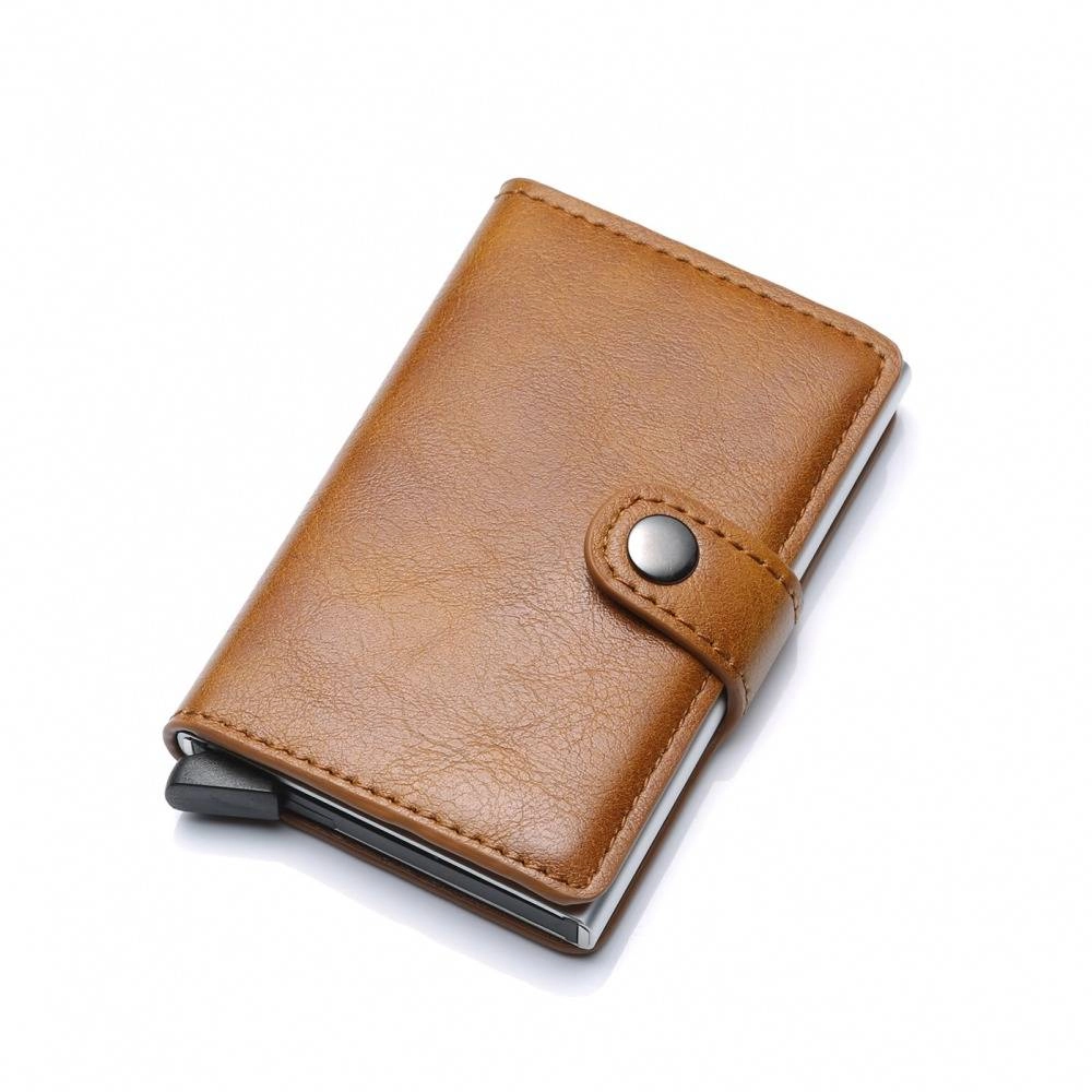 RFID Blocking PU Leather Men Woman Wallet
