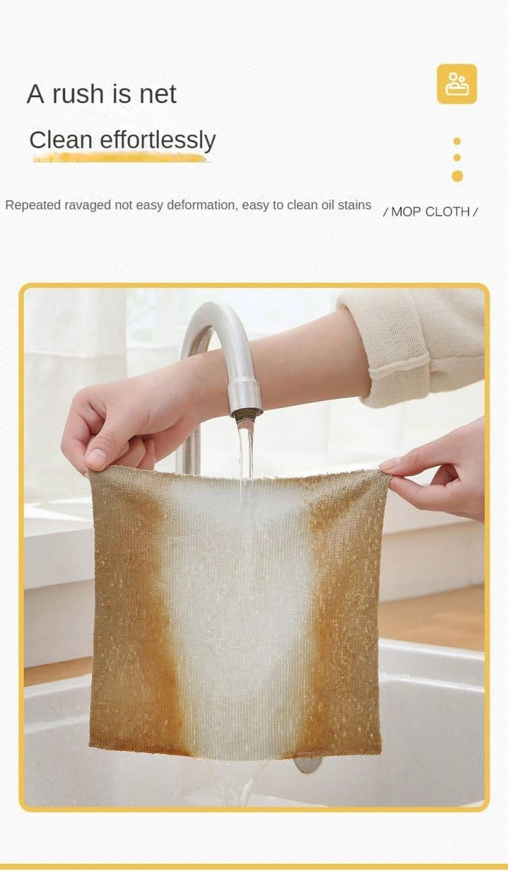 Reusable Macrofibre Cleaning Cloth Towel Rags 50pc