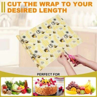 Reusable Nature Beeswax Food Wraps 1 Meter Roll