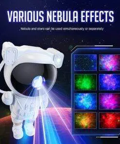 Star Projector Galaxy Night Light Spaceman Lamp