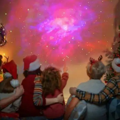 Star Projector Galaxy Night Light Spaceman Lamp